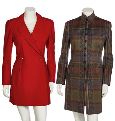 Lot 132 - Three designer red jackets, 1980s-90s