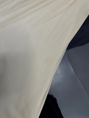 Lot 341 - A Givenchy couture Ottoman-tulip motif embroidered ivory silk dress, circa 1975
