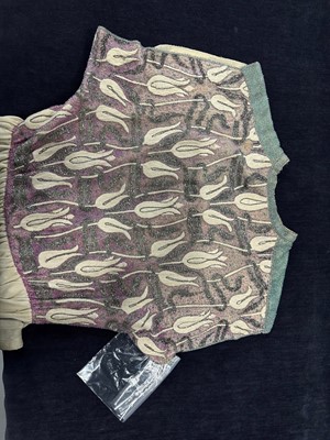 Lot 341 - A Givenchy couture Ottoman-tulip motif embroidered ivory silk dress, circa 1975