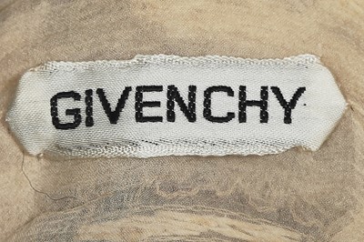 Lot 341 - A Givenchy couture Ottoman-tulip motif embroidered ivory silk dress, circa 1975