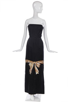 Lot 407 - A Givenchy couture bow-embroidered evening dress, 1980s