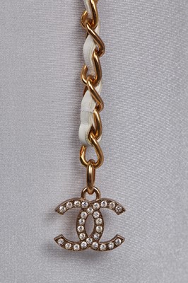 Lot 156 - A Chanel 'Eagle' woven leather chain belt, Spring-Summer 2001