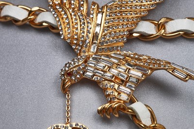 Lot 156 - A Chanel 'Eagle' woven leather chain belt, Spring-Summer 2001