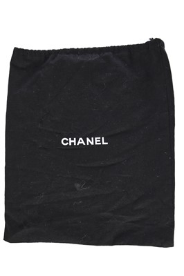 Lot 169 - A Chanel quilted black satin evening bag, 2000-2002