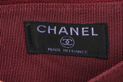 Lot 162 - A Chanel square-quilted burgundy suede flap bag, 2000-2002