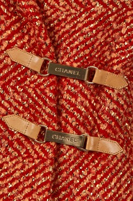 Lot 170 - A Chanel red and gold tweed ensemble, Autumn-Winter 2000-01