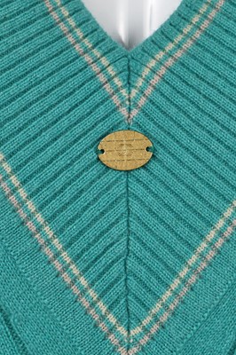 Lot 167 - A Chanel pastel-checked cotton tweed ensemble, Spring-Summer 2001