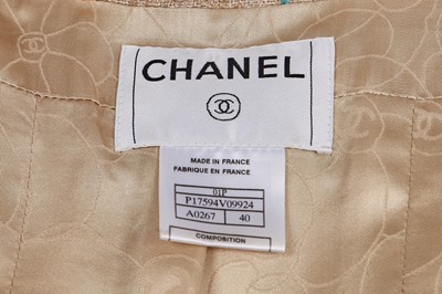 Lot 167 - A Chanel pastel-checked cotton tweed ensemble, Spring-Summer 2001