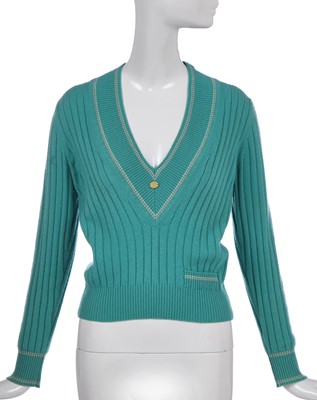 Lot 167 - A Chanel pastel-checked cotton tweed ensemble, Spring-Summer 2001