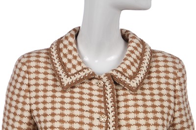 Lot 154 - A Chanel butterscotch-herringbone tweed jacket, Autumn-Winter 2000