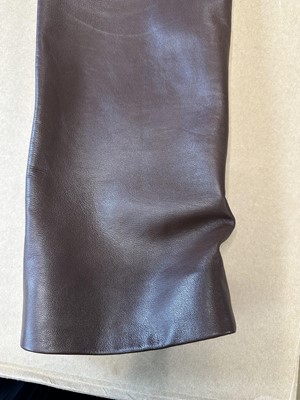 Lot 163 - Two pairs of Chanel lambskin leather trousers, Autumn-Winter 2001-02