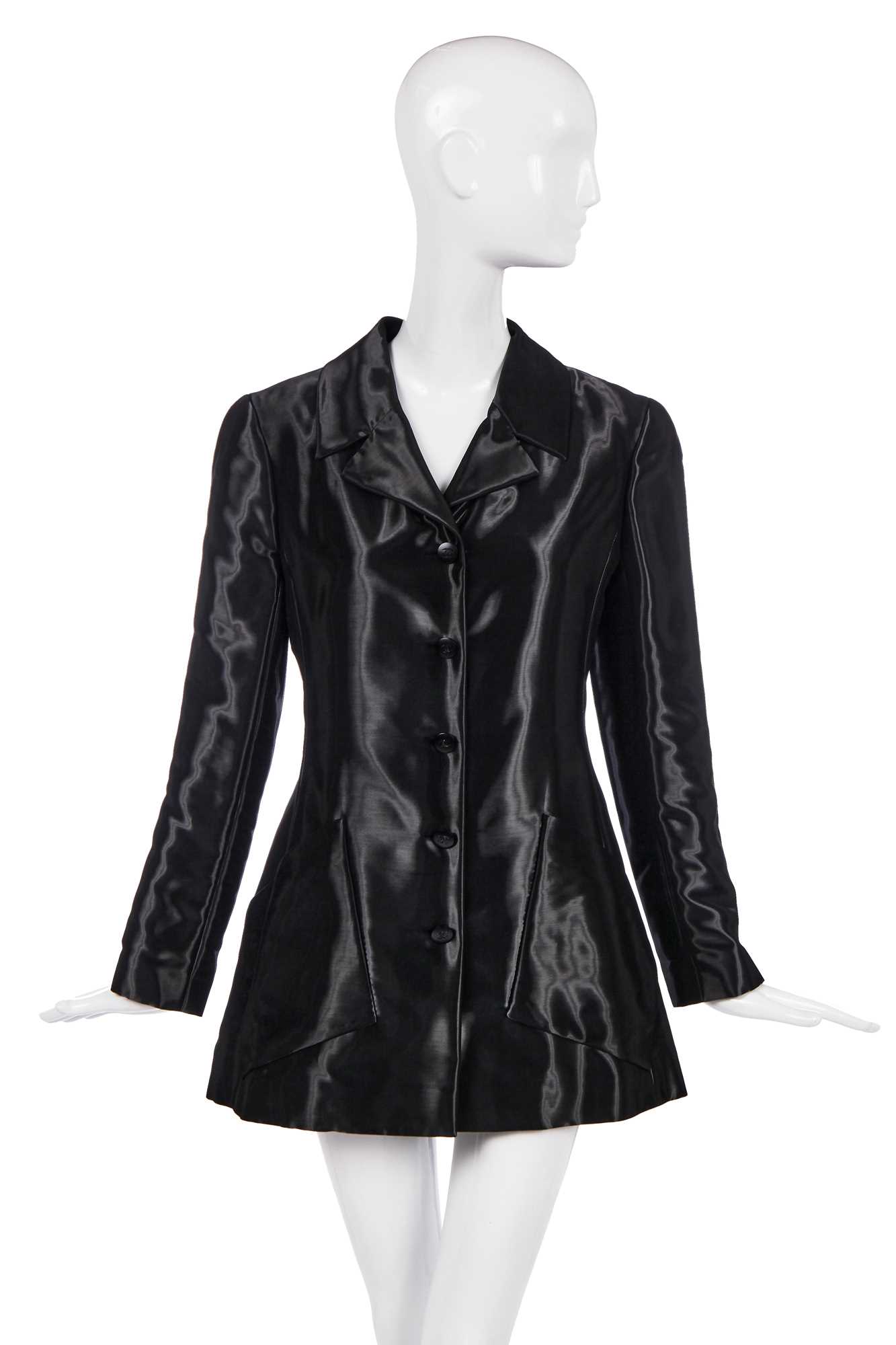 Lot 161 - A Chanel shiny gun-metal-black jacket, Autumn-Winter 2000-2001