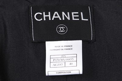 Lot 161 - A Chanel shiny gun-metal-black jacket, Autumn-Winter 2000-2001