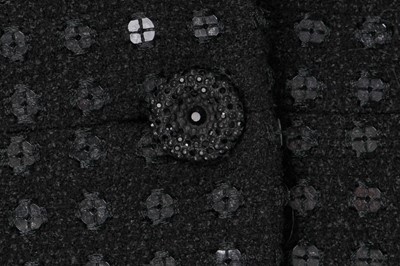 Lot 164 - A Chanel embroidered-sequin tweed tailcoat, Cruise collection, 2002