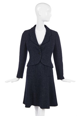 Lot 165 - A Chanel ink-blue tweed suit, Cruise collection, 2002