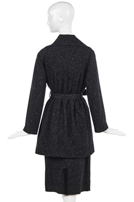 Lot 157 - A Chanel flecked charcoal-grey cashmere suit, Autumn-Winter 1999-2000