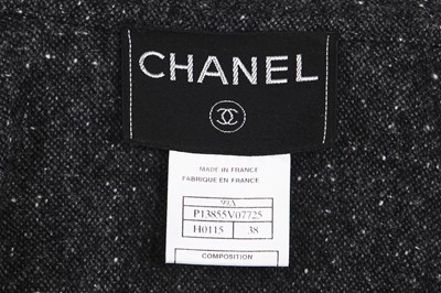 Lot 157 - A Chanel flecked charcoal-grey cashmere suit, Autumn-Winter 1999-2000