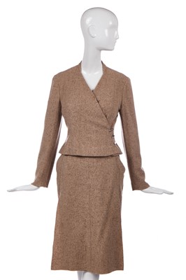 Lot 158 - A Chanel flecked sand-coloured cashmere suit, Autumn-Winter 1999-2000