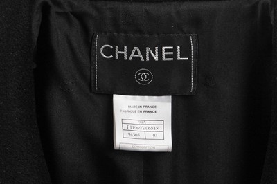 Lot 159 - A Chanel ink-black fine cashmere jacket, Autumn-Winter 1998-99
