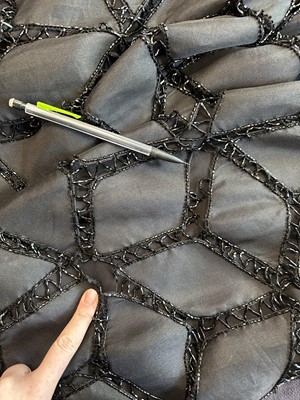 Lot 190 - An Alberta Ferretti beaded black evening ensemble, circa 1998