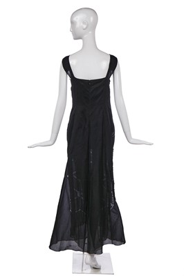 Lot 190 - An Alberta Ferretti beaded black evening ensemble, circa 1998