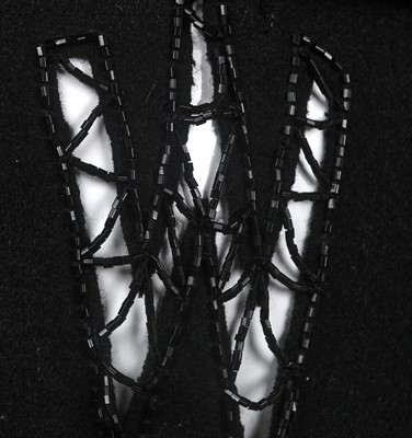 Lot 190 - An Alberta Ferretti beaded black evening ensemble, circa 1998