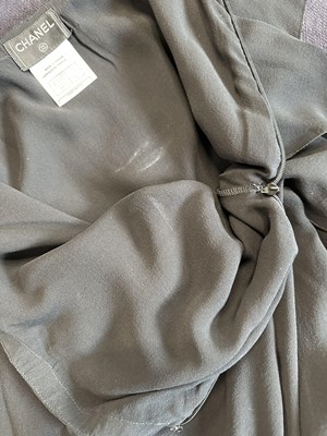 Lot 153 - A Chanel broderie anglaise black chiffon bodice and matching jacket, Spring-Summer 2001