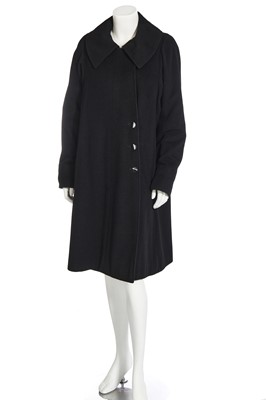 Lot 7 - A Chanel ink-black cashmere coat, Autumn-Winter 2000-01