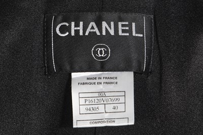 Lot 7 - A Chanel ink-black cashmere coat, Autumn-Winter 2000-01