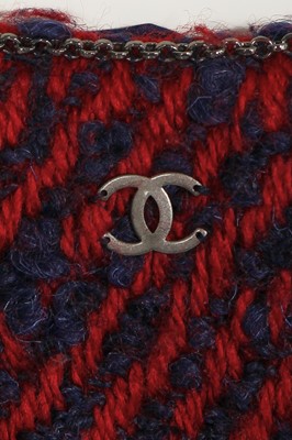 Lot 11 - A Chanel red and blue wool tweed skirt, Autumn-Winter 2000