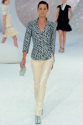 Lot 149 - A Chanel fantasy tweed double-breasted jacket, Spring-Summer 2012