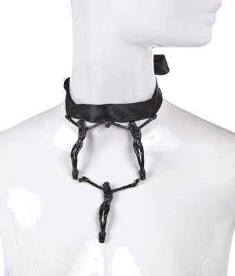 Lot 463 - A Simon Costin for Alexander McQueen maquette for a choker necklace, 'Dante' collection, Autumn-Winter 1996-97