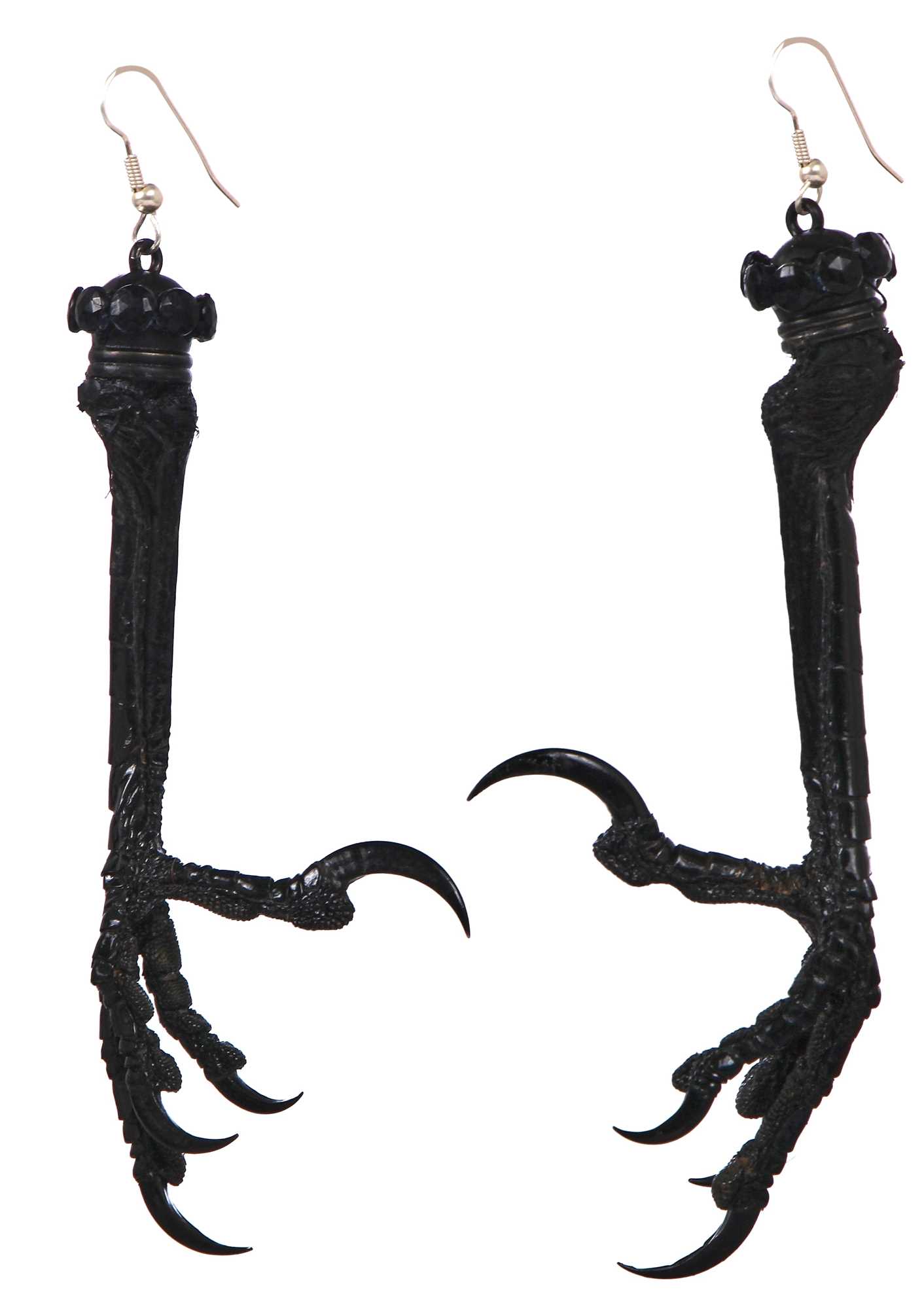 Lot 464 - A pair of Simon Costin for Alexander McQueen claw earrings, 'Dante' collection, Autumn-Winter 1996-97