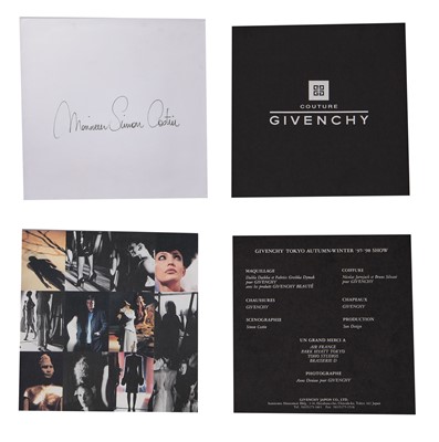 Lot 468 - Givenchy couture show invitations, Tokyo and Paris, Autumn-Winter 1997-98