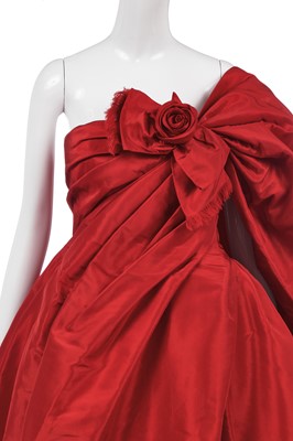 Lot 265 - A fine Christian Dior by Yves Saint Laurent  haute couture 'Rose Rouge' ball gown, 'Trapeze' collection, Spring-Summer, 1958