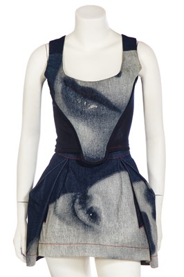 Lot 137 - A Vivienne Westwood 'Marlene' denim corset ensemble, 'Always on Camera' collection, Autumn-Winter 1992-93