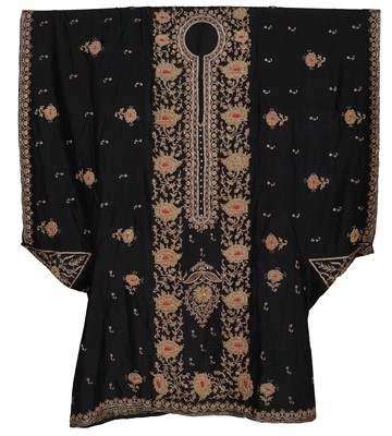 Lot 504 - A Saudi Arabian festive silk abaya, mid-20th century