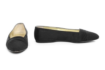 Lot 24 - Four pairs of black Chanel shoes, 1990s-modern,...