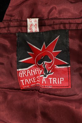 Lot 320 - A Granny Takes a Trip man's embroidered black velvet jacket, early 1970s