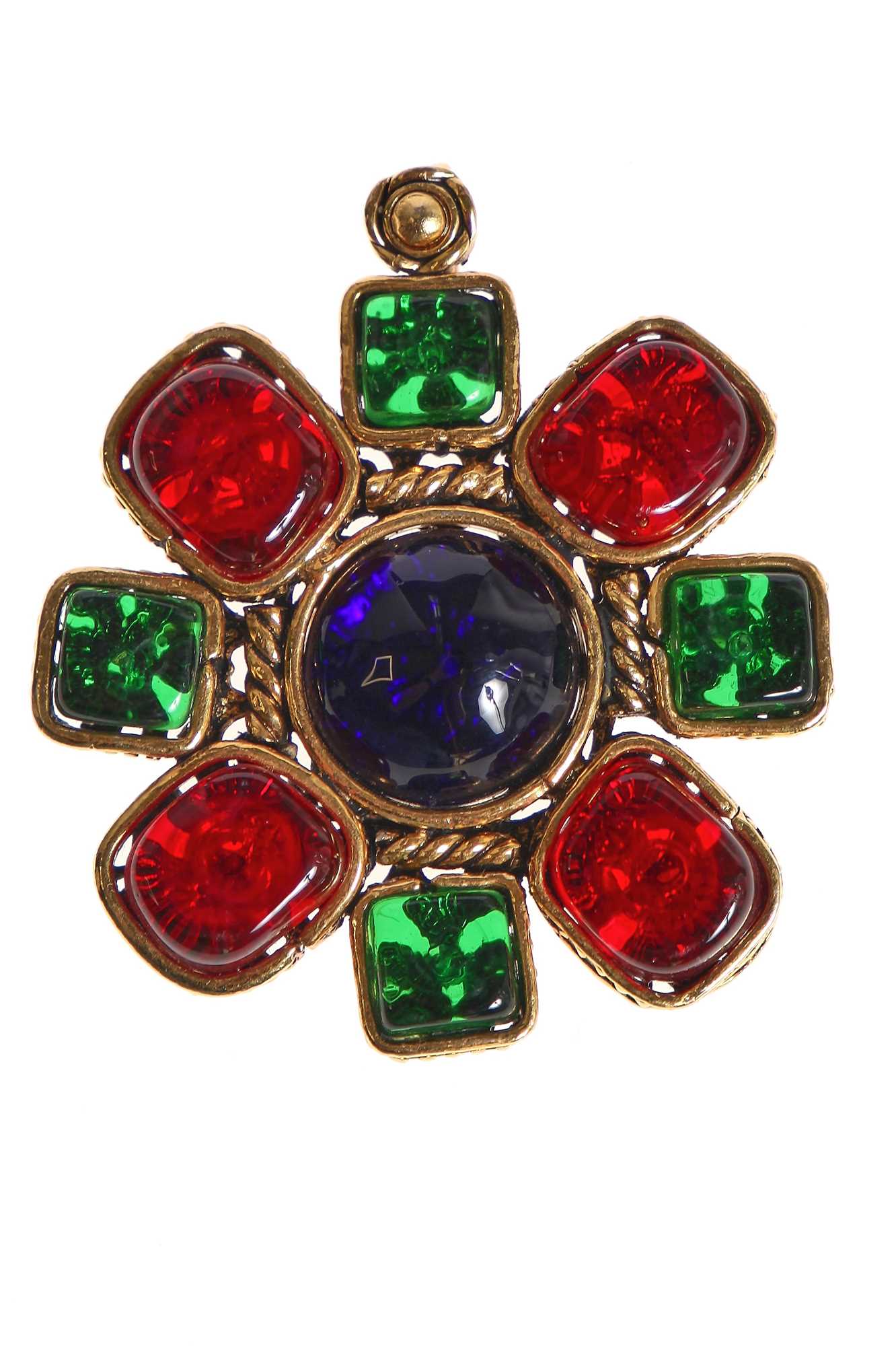 Lot 3 - A Chanel by Gripoix brooch/pendant, 1987