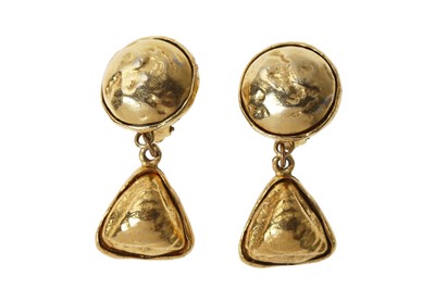 Lot 16 - Two pairs of Chanel clip-on earrings, 1990s