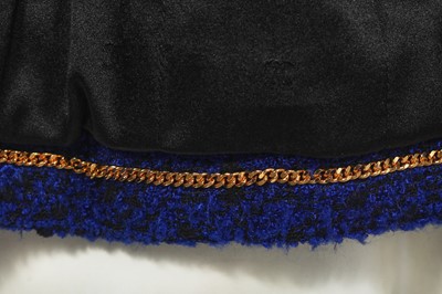 Lot 19 - A Chanel royal-blue bouclé tweed jacket, Autumn-Winter 1995-96
