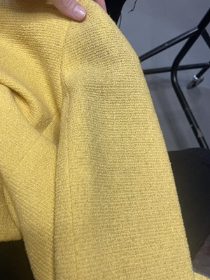 Lot 20 - A Chanel yellow wool jacket, 1990s