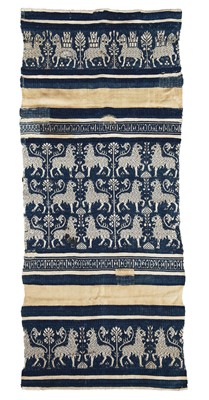 Lot 494 - Two woven gothic towels, Perugia, Italian, 1400-1500