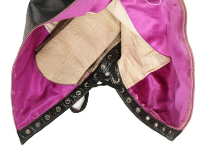 Lot 311 - A pair of black leather fetish boots,...