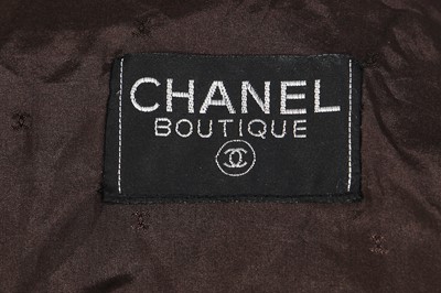 Lot 12 - A Chanel brown suede suit, late 1980s