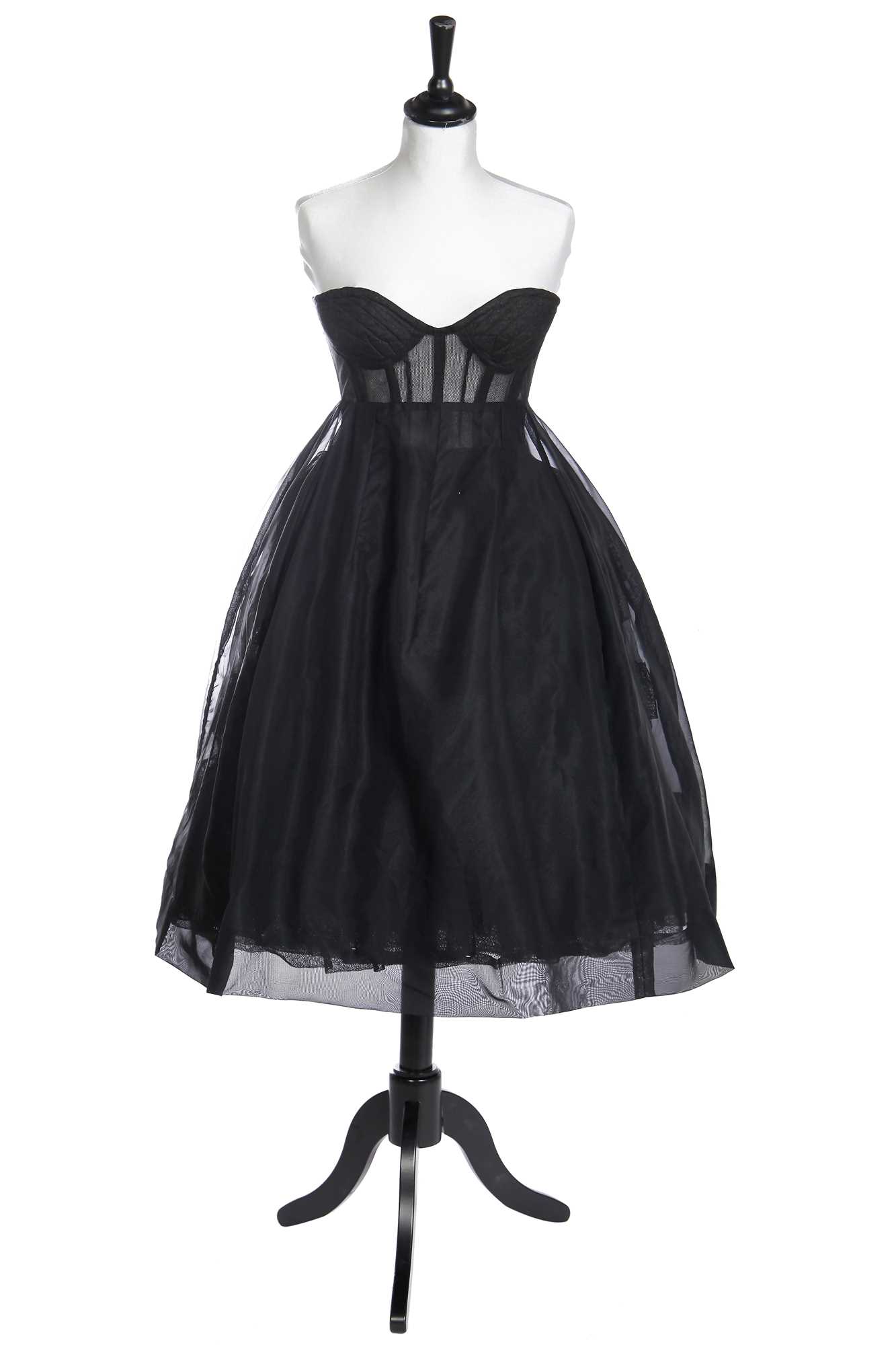 Lot 375 - A Christian Dior black tulle petticoat, late 1950s