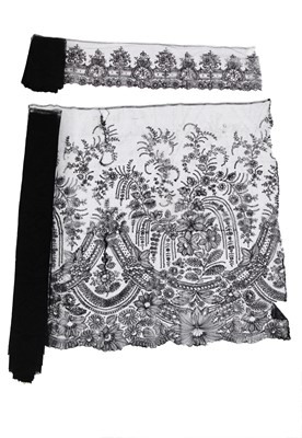 Lot 549 - Chantilly lace, 1860s and later