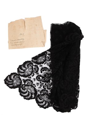 Lot 549 - Chantilly lace, 1860s and later
