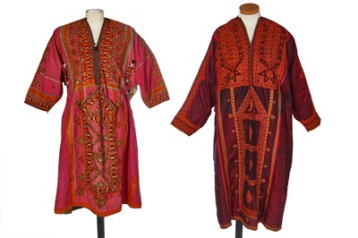 Lot 516 - Two embroidered robes, (pashk), Baluchistan, Pakistan, first half 20th century